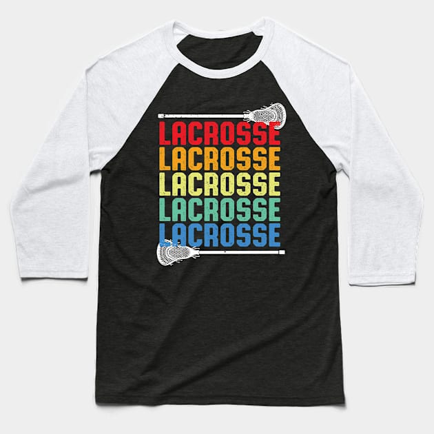 Vintage Lacrosse Baseball T-Shirt by Hensen V parkes